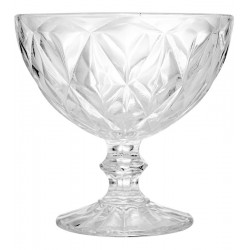 Taça 250ml para Sobremesa de Vidro Diamond 